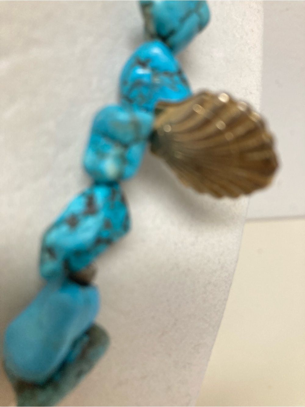Initial R Necklace w/Turqoise - Picture 4 of 4